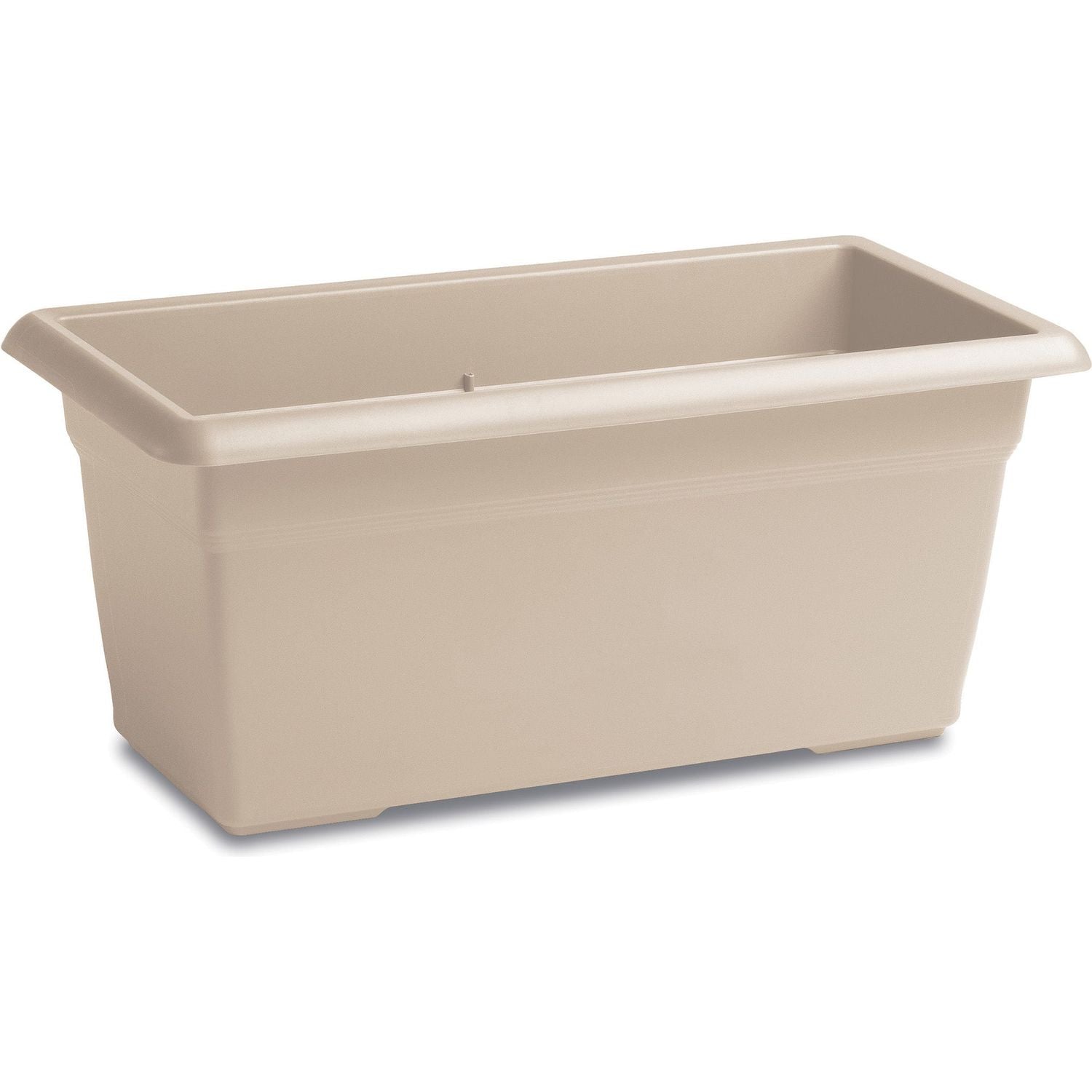 STEFANPLAST - Fioriera Rettangolare Linea Mediterraneo Bianco Travertino 80 cm - h34x80x39 cm